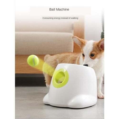Dog Automatic Ball Throwing Machine Ball Machine Training Snacks Reward Pet Ball Machine Three-speed Launch Mode Training IQ