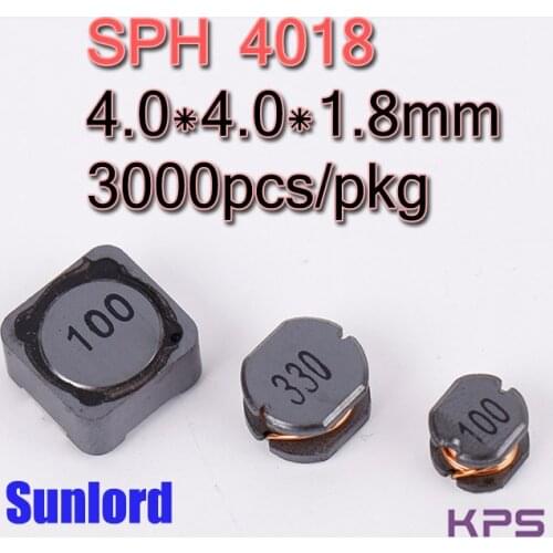 SPH 4018 Wire Wound SMD Power Inductor Phones 3C 5G AI EMI Telecommunication TV Video Audio Computer Navigation VR AR LED