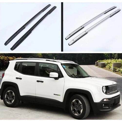 High Quality Aluminum Alloy Top Roof Rack Rail Luggage & Cross bar For Jeep Renegade 2016 2017 2018 2019 2020 2021