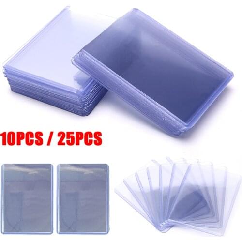 10/25pcs Top Loader 3X4" Board Game Cards Outer Protector Gaming Trading Card Holder Sleeves for Football Basketball Sports Card