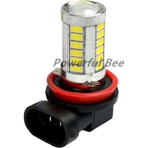 2 x H11 H8 15W LED automobile fog lamp lights yellow amber cold white 33SMD DRL bulb for Nissan Yuda Converse New Sunshine