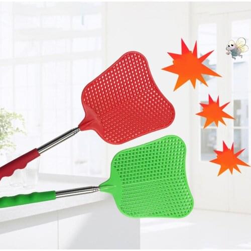 5Pcs Summer Long Handle Telescopic Extendable Mosquito Pest Bug Fly Swatter Household Flapper Mosquito Bug Zapper Pest Control