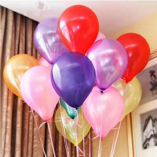 50pcs 10inch 1.5g Latex balloon Helium Thickening Pearl balloons Wedding Party Birthday Decoration Air Balls