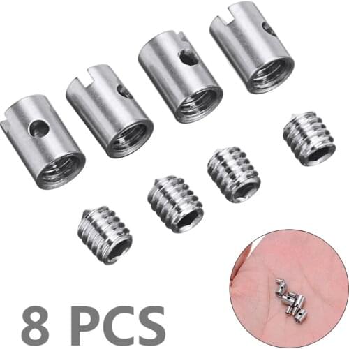 8Pcs 5mm Car Solderless Cable Nipples Throttle Choke Anticorrosion Rust-proof For Setting Up Carb Cables Motorcycle Mower Parts