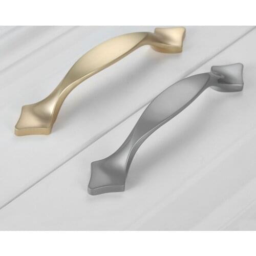 96/128mm Cabinet Handles Zinc Alloy Drawer Knobs Kitchen Cupboard Door Pulls Furniture Handle Cabinet Hardware With Screws