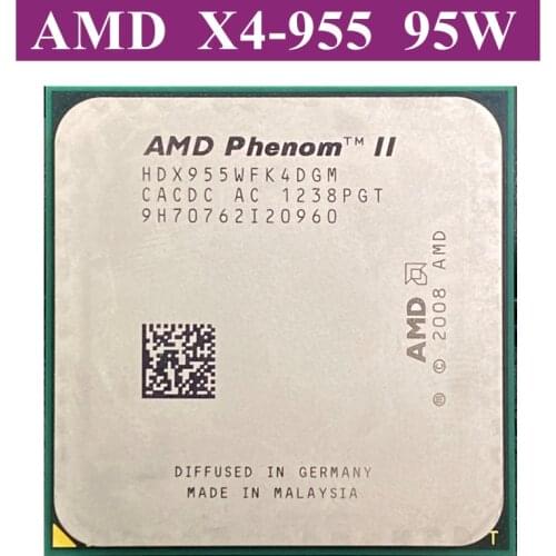 AMD Phenom – Processeur II X4 955, processeur Quad CORE 3.2Ghz, prise 6M, am3 938 broches, 95W