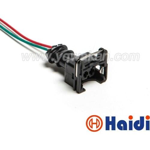 Free shipping 1sets EV1 282762-1 2pin Nozzle Ignition Coil Water Temperature Sensor wire harness Plug connector 282189-1