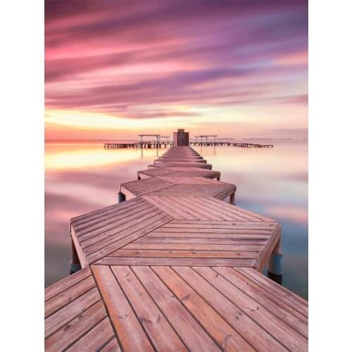 5D DIY Full Square/Round Diamond Painting Landscape Road Sea View Embroidery Painting Mosaic Cross Stitch Home Decoration Gift