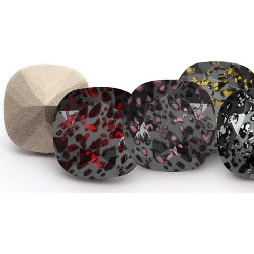 Square joon Black Patina Crystal K9 Rhinestone Jewelry Craft Pointback for Craft Glue on Clothing Garment Dress Beads Decoration