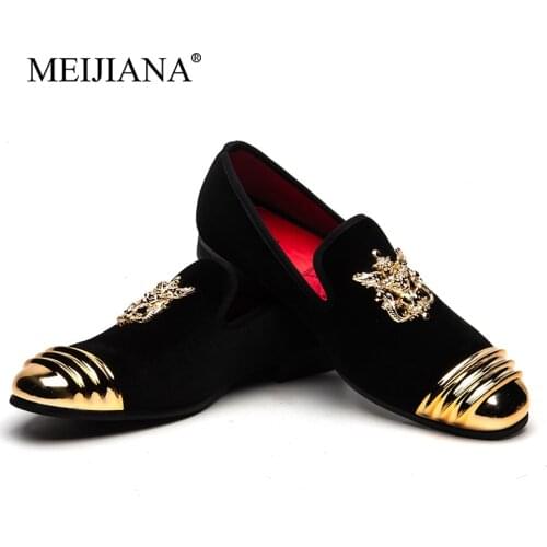 MEIJIANA Mens Loafers Artificial Loafers Shoes Men Handmade Summer Breathable Fashion Velvet For Men Black Mens Casual Loafers