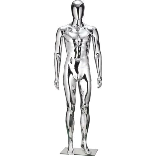 Fashion Style Men Full Body Silver Mannequin Male Mokins Factory Direct Sell
