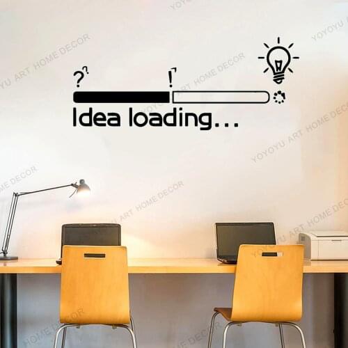 Office Quotes Wall Decal idea loading light Office Idea Wall Sticker Vinyl Wallpaper Mural For Study Office Room Decor rb643
