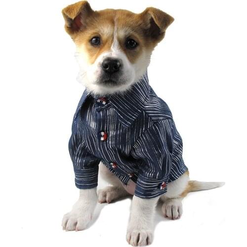 Dog Clothes for Small Large Dogs Jean Shirt for French Bulldog Pet Jacket for Chihuahua Puppy Clothing Pug Yorkie Dog Apparel