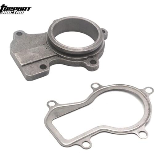 2.5" 63mm V-band Downpipe Turbo Flange + Gasket For Cummins Holset WH1C HX35W HX40
