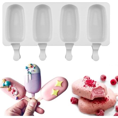 Silicone Ice Cream Mold DIY Homemade Popsicle Molds Freezer Juice Big Size Ice Cube Tray Popsicle Barrel Maker Mould Tool