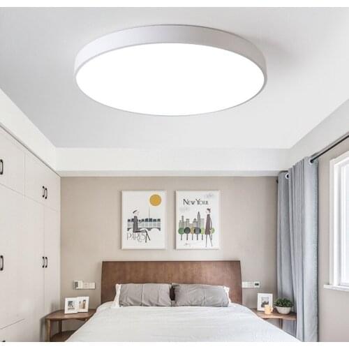 LED modern White & Black color ceiling lights acrylic ceiling lamps for kitchen living room bedroom study corridor hotel room