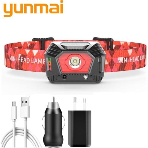 Senso XP-G Q5 Led powerful headlight built-in battery USB rechargeable headlight waterproof light white red light hiking hunting