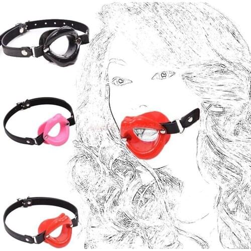 Open Mouth Gag O-ring Gag Restraints Head Harness Restraint Mouth O-ring Gag Oral Fixation Sex Toy for Couple Men Women Oral Sex