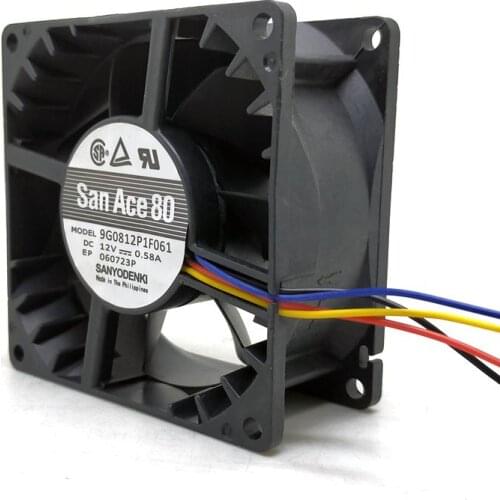 8038 12V PWM Temperature Control Server Chassis Cooling Fan 9G0812P1F061 8CM Server SXDOOL
