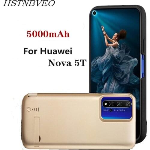6000mAh For Huawei Nova 5T Battery Charging Case Extenal Power Bank Battery Charger Cover For Huawei Nova 5T Battery Case