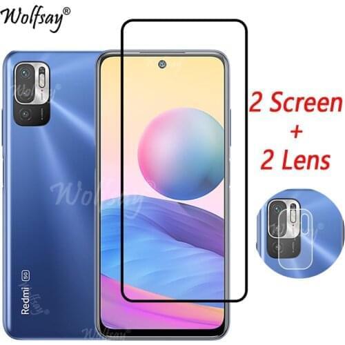 Tempered Glass For Xiaomi Redmi Note 10T Screen Protector For Redmi Note 10T 10 T Camera Glass For Redmi Note 10T Glass 6.5 inch