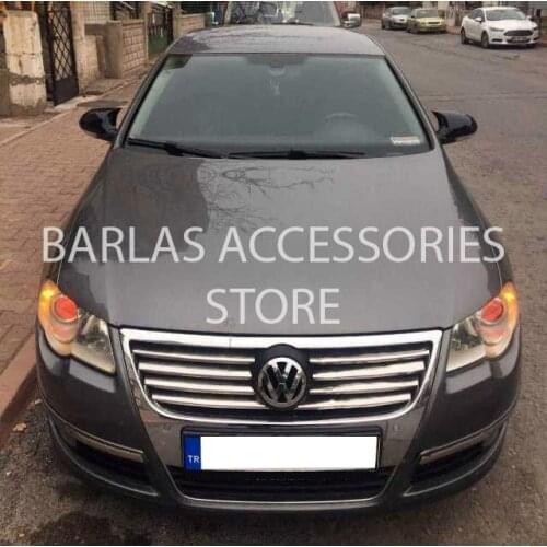 Mirror Cover Bat Mirror Cover For Volkswagen Passat B6 Mirror Cover Piano Black 2 pcs Left-Right