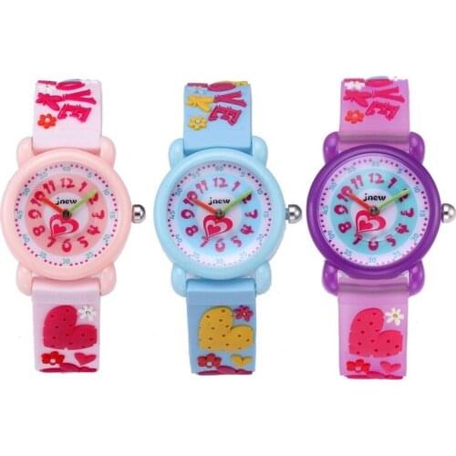 Girl Watch 2021 Unique Design 3d Silicone Cartoon Watch Cute Waterproof Quartz Waterproof Clock Student Wrist Watches Relogio