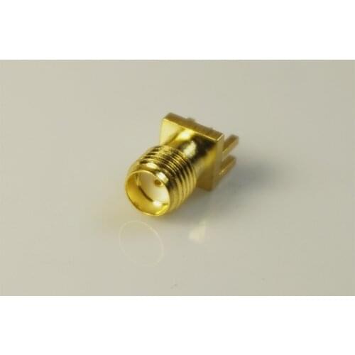 10Pcs SMA Connector Jack Female Socket 50 Ohm Board Edge End Launch Solder RP-SMA Coaxial RF connector Receptacle