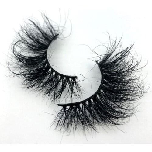 100% Mink Eyelashes False Eyelashes Crisscross Natural Fake lashes Length 25mm Makeup 3D Mink Lashes Extension Eyelash Beauty