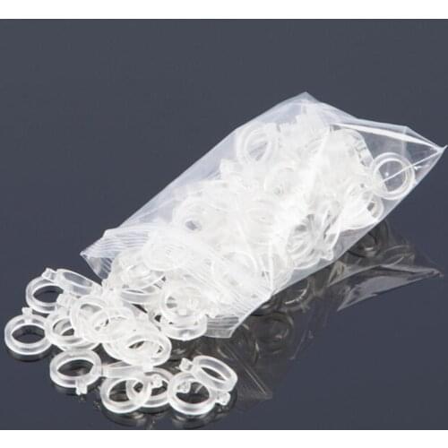 100Pcs Clear Pellet Bait Elastic Band Coarse Match Carp Fishing Tackle Rubber Ring Bait Squid Fishing Transparent Bait Belt