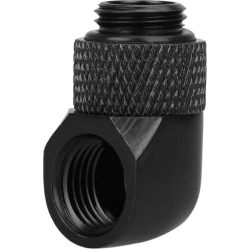 12.9Mm G1/4 Thread 90 Degree Rotary Tube Connector Fitting For Pc Water Cooling