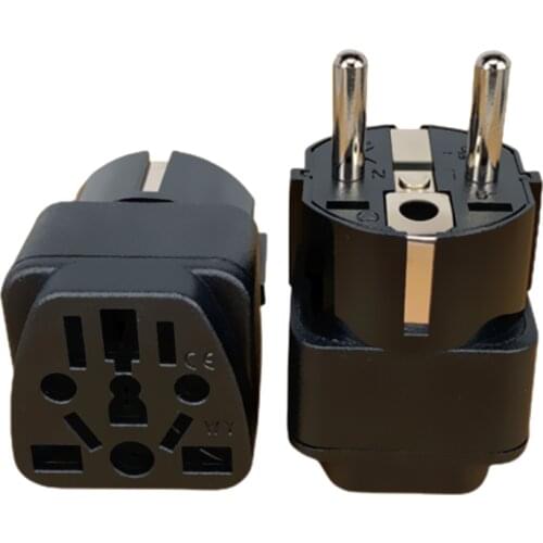 Euro AC Travel Socket Adapter Universal AU UK US To EU European KR Israel Swiss Brasil Plug Adapter Converter Outlet