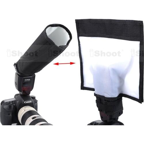 25x28cm Multifuctional Foldable Reflector/Reflective Speedlite Snoot/Closed Flash Softbox Diffuser for Canon Nikon Pentax Metz