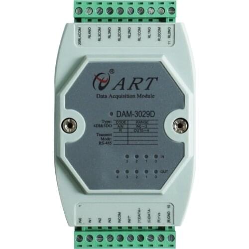 4 Channels Isolated Digital Input 5 Channels Relay Output Switch Quantity Acquisition DAM3029D/DAM3025D