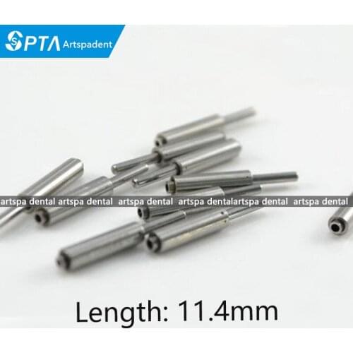 5PCS Dental Length: 11.4mm Push button handpiece Shaft Spindle