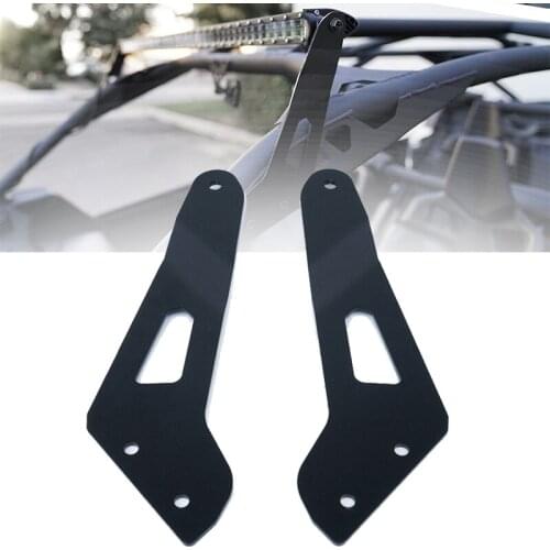50" Upper LED Light Bar Mounting Brackets for 2017 - 2021 Can-Am Maverick X3 Models with Stock Roll Cage Only