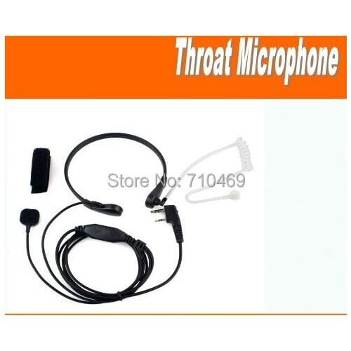 Freeship+Throat Microphone Throat Vibration Headset For Two Way Radio BaoFeng UV5R UV-B5 UV-B6 BF-888S TG-UV2 KG-UVD1P TH-UVF8D