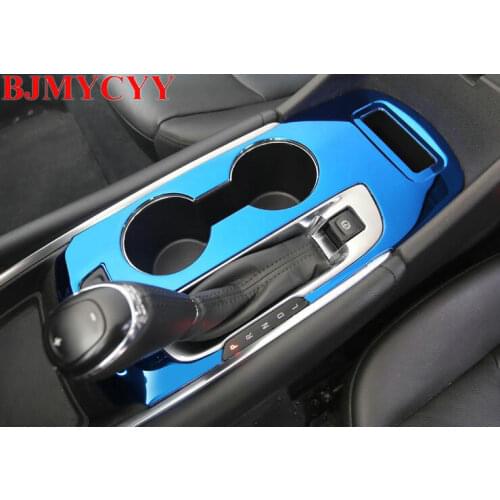BJMYCYY Cup Gear upgraded car styling covers protecter decoration bright sequins sticker strip for Chevrolet Malibu XL 2016 2017