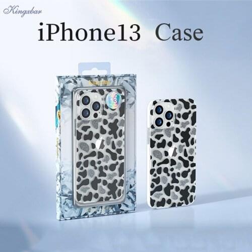 Leopard Pattern Gilitter Case for iphone 12 pro max/12 pro Silicone Women Back Cover 12 Phone Shell Luxury Shockproof KINGXBAR