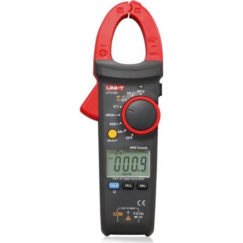 UNI-T UT213A UT213B UT213C 400A Digital Clamp Meter True RMS Resistance Capacitance Frequency Temperature NCV Diode test