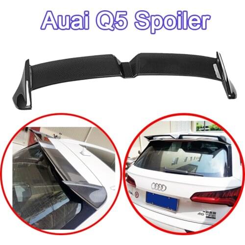 For Audi Q5 Q5L 2018 2019 2020 2021 Hatchback High Quality ABS Rear Wing Roof Spoiler Glossy Black Or Carbon Fiber Look