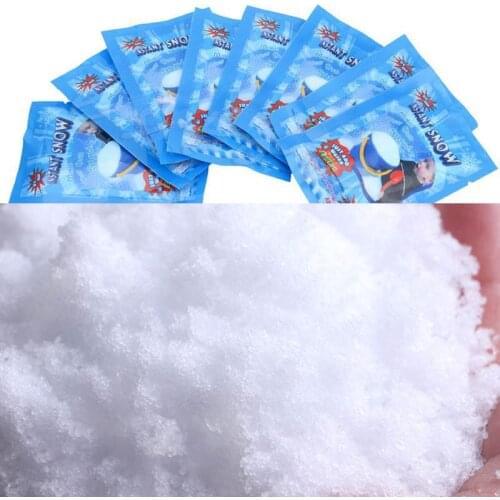 Artificial Snow Snowflakes MAKE YOUR OWN SNOW 100pc/lot Christmas Decorations DIY Gift Creative Winter Instant Snow Powder