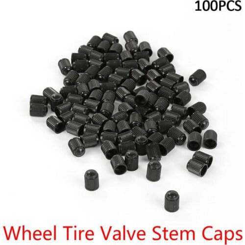 100PCS Car Tire Valve Caps Tubeless Tyre Wheel Stem Air Valve Caps Auto Truck Dust Dustproof Caps Car Accessories Motorcycle