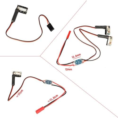 Lightweight Xenon Night Strobe Flash Light Automatic Power 5V or 6V~26V Wide Voltage input for RC plane Multicopter Night fly