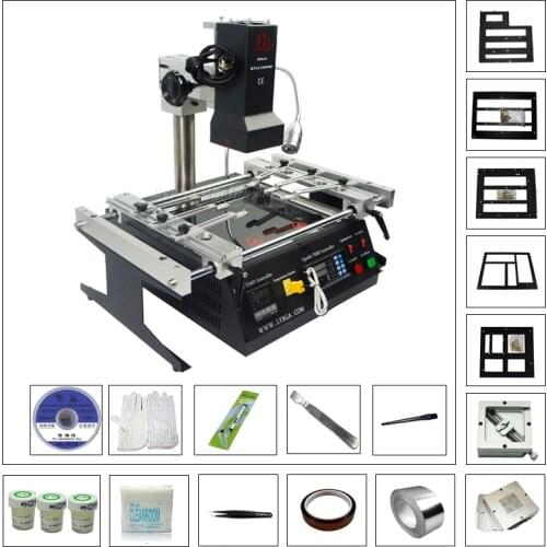 LY IR6500 V.2 BGA repair rework infrared solder station with BGA Reballing kit Directly Heat Stencils Solder Paste Balls