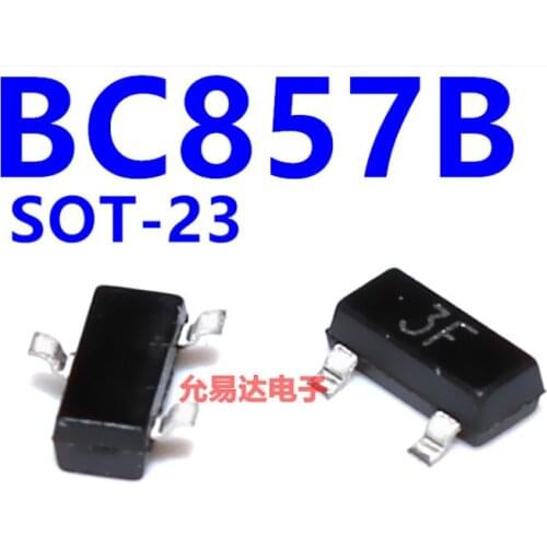 Xinyuan 100PCS/LOT BC857B SOT23 BC857 SOT SMD SOT-23 3F new transistor