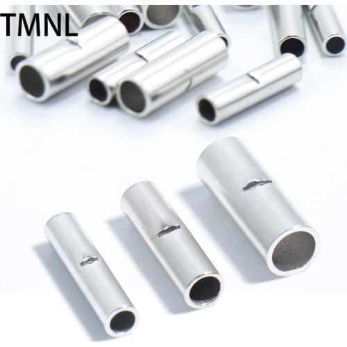 Butt Wire Copper Tinned Splice Crimp Bare Terminals Crimping Kit Connectors Terminals Tube DIY Electrical Wire repair Sleeve