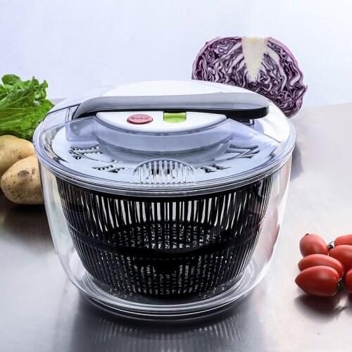New Vegetables Dryer Salad Spinner Fruits Basket Fruit Wash Clean Basket Storage Drying Machine Useful Kitchen Tools