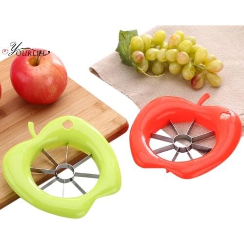 OYOURLIFE 1pc Kitchen Multi-function Stainless Steel Apple Slicer Corer Fruit Divider Cutter Easy Cutting Apples Fruit Tools