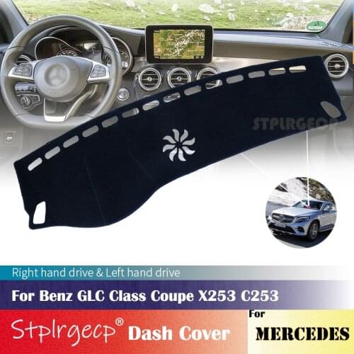 For Mercedes Benz GLC Class Coupe X253 C253 Anti-Slip Mat Dashboard Cover Pad Sunshade Dashmat Car Accessories 2016 2018